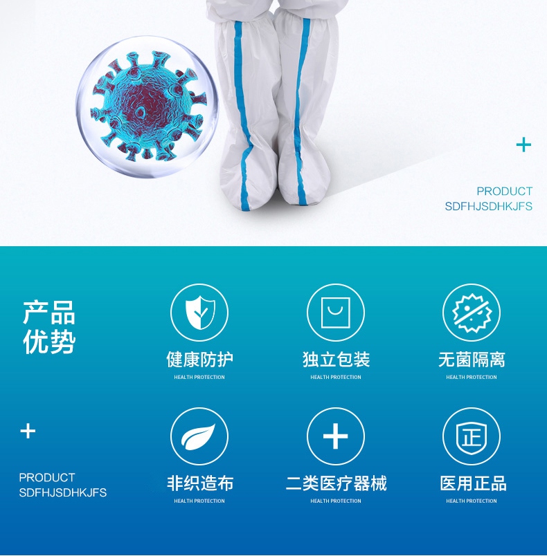 連體一次性醫(yī)用防護(hù)服產(chǎn)品優(yōu)勢